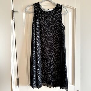 Split back polka dot dress